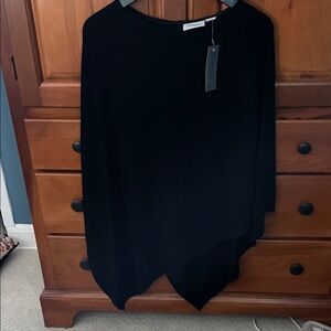 Elegant Black Women's Poncho